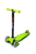 Самокат четыреххколесный Scooter MAXI колеса PU со светом алюминиевая рама антискользящая платформа. Green (1451405545) - изображение 1