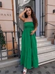 Сарафан женский макси с широкой юбкой зеленого цвета 38451 One Size - изображение 1