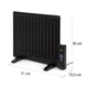 Масляний радіатор oneConcept Wallander 600W (10033099) - зображення 6