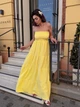 Сарафан женский макси с широкой юбкой желтого цвета 38455 One Size - изображение 3