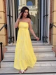 Сарафан женский макси с широкой юбкой желтого цвета 38455 One Size - изображение 4