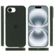 Чохол Silicone Premium case з захистом камери для iPhone 16e та iPhone 17e Full Camera Protective dark green 2266 - изображение 3