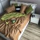 Покрывало для спальни на кровать диван, покрывало из велюра на диван кровать плед на кровать Золотистое (P-C6) - изображение 2