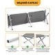Армейская раскладушка LEOBRO до 150 кг Серая (LB-MC-B1-DGR) - изображение 8