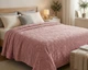 Простынь махровая жаккардовая Parisa Home Premium 200х220 плотность 470 г/м2 розовая - изображение 1