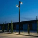 Опора уличного освещения 5м, Фонарный столб лофт, Чёрный ТЕРМОПЛАСТ, 2 светильника по 40W LED - зображення 5