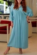 Туника женская однотонная мятного цвета Fashion размер 42-48 (215375) - изображение 2