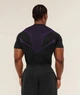 Футболка "Gymshark" компресійна чоловіча спортивна для тренувань чорна з фіолетовим L - изображение 2