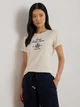 Футболка хлопковая длинная женская Ralph Lauren 241867156 S Молочная (1159862980) - изображение 1