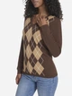 Пуловер женский Tommy Hilfiger 294548092 M Коричневый (1159863323) - изображение 3