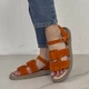 Женские анатомические сандалии босоножки ITstyle из натуральной замши Оранжевые 40 (1517) - зображення 2