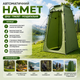 Автоматическая палатка-душевая, туалет, раздевалка GREEN, 120 × 120 × 190 см - изображение 3