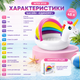 Детский надувной бассейн Intex 57113 «Единорог» с навесом - изображение 6