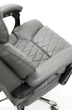 Офисное кресло Diego Comfort Pro серое Офисное компьютерное кресло до 120 кг Офисное кресло с подставкой для ног - изображение 2