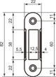 Відповідна планка AGB Art. B014029641 Polaris Easy-Fix 1,2 мм матовий хром (46603) 5014 - изображение 2