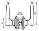 Ручка замок RDA 891 антична латунь (35416) 3956 - зображення 2