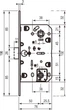 Механізм WC AGB Mediana Polaris B041025006 нікель 96 мм (26287) 5351 - изображение 5