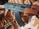 Страйкбольний автомат Калашнікова АК-47 Cyma Р47 з лазером та ліхтарем на пластикових кульках 6мм. Коричневий - зображення 4