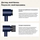 Фен Dyson HD07 Supersonic Air Multiplier prussian blue/ rich cooper для волос с контролем температуры и насадками - изображение 5