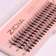 Ресницы накладные пучковые Zidia Cluster Lashes 16D KIM C 0.10 (3 ленты, размер 12 мм) - изображение 2