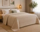 Турецьке вафельне покривало First Choice Sole 220x240 см Cappuccino - зображення 2