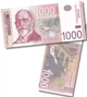 Банкнота 1000 динарів Сербія 2014 рік UNC - зображення 1