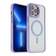 Чохол Premium TPU+PC+Metal Stand Case with MagSafe and Camera Lenses для iPhone 13 Pro Purple - зображення 4