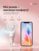 Портативный ручной вентилятор с встроенным увлажнителем 2в1 мини кондиционер для улицы работы и путешествий с аккумулятором 600 мАч и 3 скоростями Белый - изображение 4