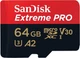 Карта пам'яті SanDisk Extreme Pro microSD 64GB + SD-adapt - зображення 2