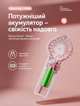 Портативный ручной вентилятор с встроенным увлажнителем 2в1 мини кондиционер для улицы работы и путешествий с аккумулятором 600 мАч и 3 скоростями Розовый - изображение 4