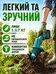 Культиватор міні акумуляторний синій для саду та грядок з подвійними фрезами, захисним кожухом і блокуванням безпеки (49675919) - зображення 3