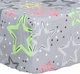 Простынь на резинке Moon&Star Cosmic Party Бязь Gold Люкс 150х190х10 см (MS-850006071) - изображение 1