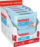 Упаковка влажных салфеток Huggies Pure Без пластика 10 пачек по 48 шт (5029054253373) - изображение 1