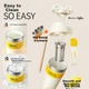 Термокружка Supor Click Spin Insulated Cup HOLA! нержавіюча сталь 500 мл Black - зображення 6