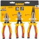 Набір діелектричних плоскогубців DeWalt VDE 3 предмети (DWHT82811-0) (3253560828110) - зображення 1