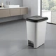 Відро для сміття з педаллю пластиковий з кришкою, 10 л, Сірий (109-GRAY) - зображення 6