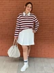 Поло женское UNIQLO 816037658 L Коричневое/Розовое (1159863399) - изображение 4