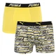 Трусы-боксеры Puma 95% хлопок 5% эластан M серый желтый - изображение 1