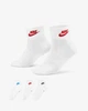 Шкарпетки Nike полиэстер 42-46 белый мультиколор 3 пары - изображение 1