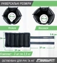 Утяжелители для ног и рук ProDobro Оксфорд 2,5 кг Черные - изображение 2