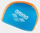 Шапка для плавания Arena 100% полиэстер OSFM голубой оранжевый - изображение 2