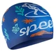 Шапка для плавания SPEEDO силикон OSFM синий белый - изображение 1