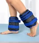 Утяжелители для ног и рук EasyFit наборные черно-синие 0,5-2,5 кг (пара) - изображение 1