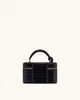 Жіноча сумка кросс-боді через плече JW PEI Cleo Box Shape Top Handle Bag Black croc (126863) - зображення 13