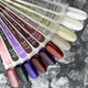 Гель-лак для нігтів MOON FULL color Gel polish №317 шоколадно-вишневий з дрібним шиммері 8 мл - зображення 2