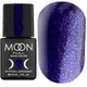 Гель-лак для нігтів MOON FULL color Gel polish №318 фіолетовий з сріблястим шіммери 8 мл - изображение 1