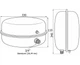 Розширювальний бак для котла 6 л Womar WM-P6L, 3/4", плоский, Ø330 × 110 мм - зображення 2