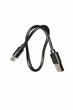 Кабель USB - Type-C 30 см Короткий для павербанка и смартфона 2A Черный (с передачей данных) - изображение 1