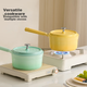 JD Original Milk Pot, Маленький горщик для супу для дитячого харчування, Керамічний антипригарний [Titanium Healthy], 20 см, градієнтний жовтий - изображение 8