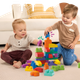 Дитяча іграшка-конструктор MEGA BLOKS, подарунок на день народження, класичний набір із 60 великих будівельних блоків DCH55 - зображення 4
